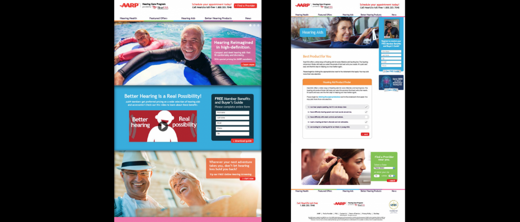 AARP AARP Website Design Ad Agency
