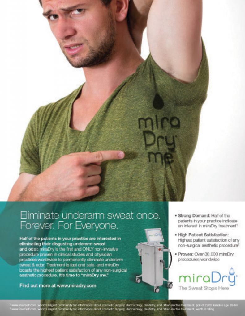 MiraDry advertising agency positive ROI